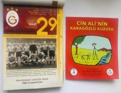 29 Mart 2008 hediyelik orijinal Galatasaray takvim yaprağı (Cin Ali kitabı hediyeli:)