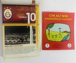 10 Haziran 2008 hediyelik orijinal Galatasaray takvim yaprağı (Cin Ali kitabı hediyeli:)