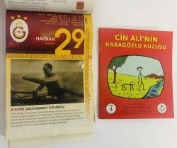 29 Haziran 2008 hediyelik orijinal Galatasaray takvim yaprağı (Cin Ali kitabı hediyeli:)