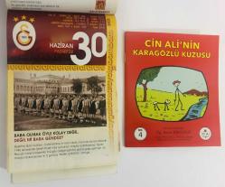 30 Haziran 2008 hediyelik orijinal Galatasaray takvim yaprağı (Cin Ali kitabı hediyeli:)