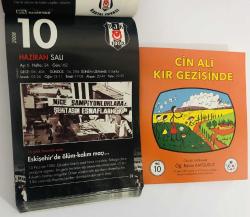 10 Haziran 2008 hediyelik orijinal Beşiktaş takvim yaprağı (Cin Ali kitabı hediyeli:)