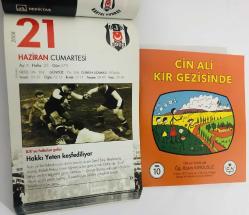 21 Haziran 2008 hediyelik orijinal Beşiktaş takvim yaprağı (Cin Ali kitabı hediyeli:)