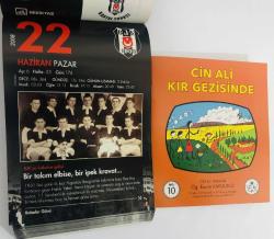 22 Haziran 2008 hediyelik orijinal Beşiktaş takvim yaprağı (Cin Ali kitabı hediyeli:)