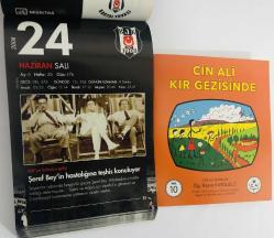 24 Haziran 2008 hediyelik orijinal Beşiktaş takvim yaprağı (Cin Ali kitabı hediyeli:)