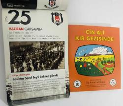 25 Haziran 2008 hediyelik orijinal Beşiktaş takvim yaprağı (Cin Ali kitabı hediyeli:)