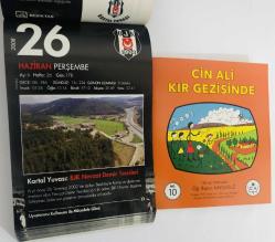 26 Haziran 2008 hediyelik orijinal Beşiktaş takvim yaprağı (Cin Ali kitabı hediyeli:)