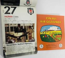 27 Haziran 2008 hediyelik orijinal Beşiktaş takvim yaprağı (Cin Ali kitabı hediyeli:)