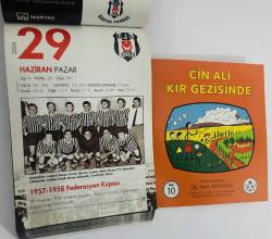 29 Haziran 2008 hediyelik orijinal Beşiktaş takvim yaprağı (Cin Ali kitabı hediyeli:)
