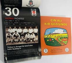 30 Haziran 2008 hediyelik orijinal Beşiktaş takvim yaprağı (Cin Ali kitabı hediyeli:)