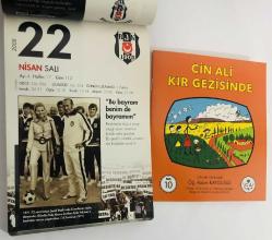 22 Nisan 2008 hediyelik orijinal Beşiktaş takvim yaprağı (Cin Ali kitabı hediyeli:)