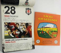 28 Nisan 2008 hediyelik orijinal Beşiktaş takvim yaprağı (Cin Ali kitabı hediyeli:)