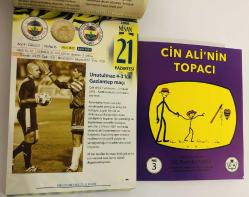 21 Nisan 2008 hediyelik orijinal Fenerbahçe takvim yaprağı (Cin Ali kitabı hediyeli:)