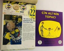 22 Nisan 2008 hediyelik orijinal Fenerbahçe takvim yaprağı (Cin Ali kitabı hediyeli:)