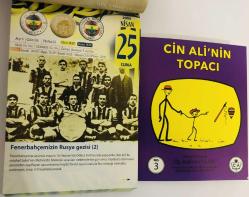 25 Nisan 2008 hediyelik orijinal Fenerbahçe takvim yaprağı (Cin Ali kitabı hediyeli:)