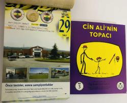 29 Nisan 2008 hediyelik orijinal Fenerbahçe takvim yaprağı (Cin Ali kitabı hediyeli:)