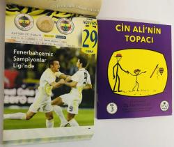 29 Ağustos 2008 hediyelik orijinal Fenerbahçe takvim yaprağı (Cin Ali kitabı hediyeli:)