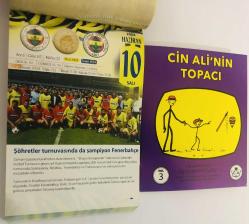 10 Haziran 2008 hediyelik orijinal Fenerbahçe takvim yaprağı (Cin Ali kitabı hediyeli:)