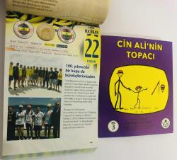 22 Haziran 2008 hediyelik orijinal Fenerbahçe takvim yaprağı (Cin Ali kitabı hediyeli:)