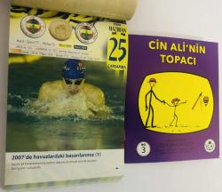 25 Haziran 2008 hediyelik orijinal Fenerbahçe takvim yaprağı (Cin Ali kitabı hediyeli:)