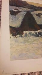 PAUL GAUGUIN- VILLAGE  BRETON SOUS LA NEIGE  LES EDITIONS BRAUN ET CIE PARIS