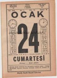 24 Ocak 1970 / Büyük Saatli Maarif Takvimi