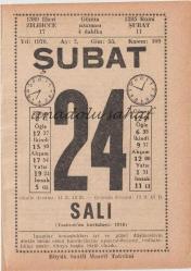 24 Şubat 1970 / Büyük Saatli Maarif Takvimi