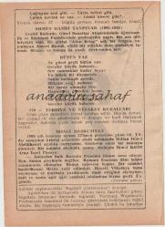 26 Şubat 1970 / Büyük Saatli Maarif Takvimi