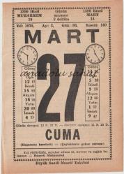 27 Mart 1970 / Büyük Saatli Maarif Takvimi