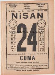 24 Nisan 1970 / Büyük Saatli Maarif Takvimi
