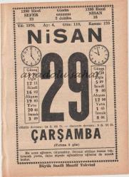 29 Nisan 1970 / Büyük Saatli Maarif Takvimi