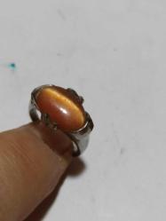 YZ3------1960'LARDAN NİKEL KAPLI PİRİNÇ KADIN YÜZÜĞÜ