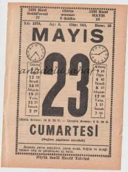 23 Mayıs 1970 / Büyük Saatli Maarif Takvimi