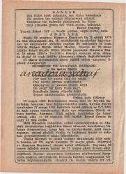 27 Mayıs 1970 / Büyük Saatli Maarif Takvimi