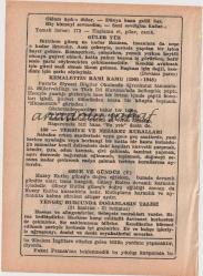 22 Haziran 1970 / Büyük Saatli Maarif Takvimi