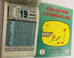 19 Eylül 2005 hediyelik orijinal Fazilet takvim yaprağı (Cin Ali kitabı hediyeli:)