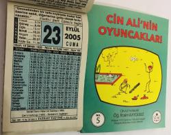 23 Eylül 2005 hediyelik orijinal Fazilet takvim yaprağı (Cin Ali kitabı hediyeli:)