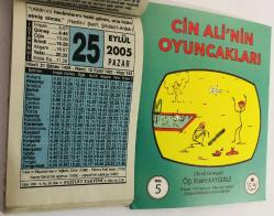 25 Eylül 2005 hediyelik orijinal Fazilet takvim yaprağı (Cin Ali kitabı hediyeli:)
