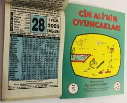 28 Eylül 2005 hediyelik orijinal Fazilet takvim yaprağı (Cin Ali kitabı hediyeli:)