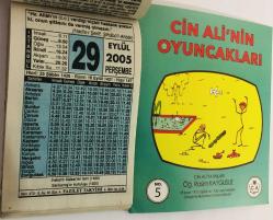 29 Eylül 2005 hediyelik orijinal Fazilet takvim yaprağı (Cin Ali kitabı hediyeli:)