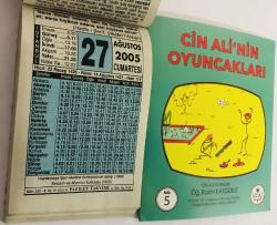 27 Ağustos 2005 hediyelik orijinal Fazilet takvim yaprağı (Cin Ali kitabı hediyeli:)
