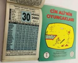 30 Ağustos 2005 hediyelik orijinal Fazilet takvim yaprağı (Cin Ali kitabı hediyeli:)