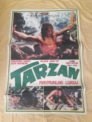 Tarzan Maymunlar Adası Film Afişi / Greystoke Tarzan Film Poster - Hugh Hudson, Christopher Lambert, Ralph Richardson, Ian Holm, James Fox (70x100 )