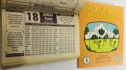18 Şubat 2005 hediyelik orijinal Erkam takvim yaprağı (Cin Ali kitabı hediyeli:)