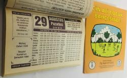 29 Ağustos 2005 hediyelik orijinal Erkam takvim yaprağı (Cin Ali kitabı hediyeli:)