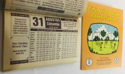 31 Ağustos 2005 hediyelik orijinal Erkam takvim yaprağı (Cin Ali kitabı hediyeli:)