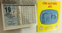 19 Şubat 2005 hediyelik orijinal Diyanet takvim yaprağı (Cin Ali kitabı hediyeli:)
