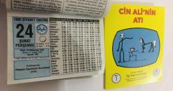 24 Şubat 2005 hediyelik orijinal Diyanet takvim yaprağı (Cin Ali kitabı hediyeli:)