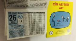 26 Şubat 2005 hediyelik orijinal Diyanet takvim yaprağı (Cin Ali kitabı hediyeli:)