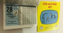 28 Şubat 2005 hediyelik orijinal Diyanet takvim yaprağı (Cin Ali kitabı hediyeli:)