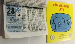 28 Ağustos 2005 hediyelik orijinal Diyanet takvim yaprağı (Cin Ali kitabı hediyeli:)